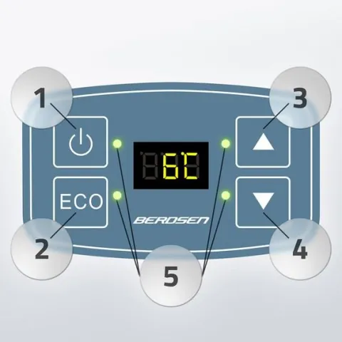 Lodówka turystyczna Berdsen Icemax 26 litry tryb ECO - niebieska