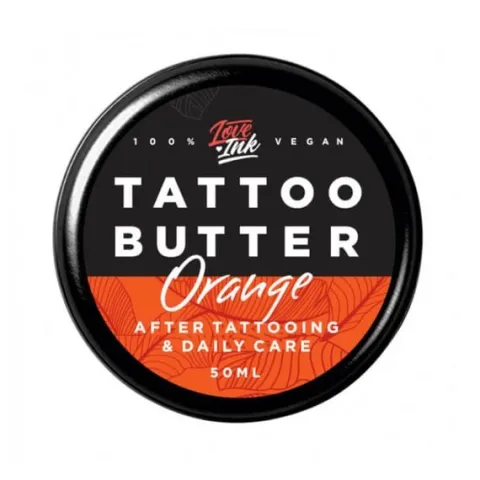LOVEINK Masło do pielęgnacji Tatuażu POMARAŃCZA ORANGE 50 ml