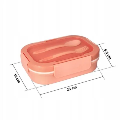 LUNCHBOX 3 PRZEGRÓDKI SZTUĆCE LUNCH BOX POJEMNIK ŚNIADANIE ŚNIADANIÓWKA