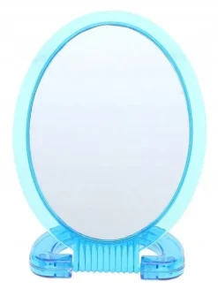 LUSTERKO DWUSTRONNE Kosmetyczne 15cm Lustro Łazienkowe Do Makijażu A961