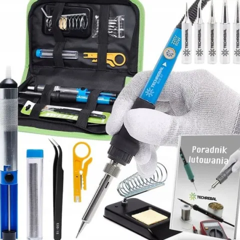 LUTOWNICA PRECYZYJNA zestaw lutowniczy kolbowa do elektroniki Techrebal 60W