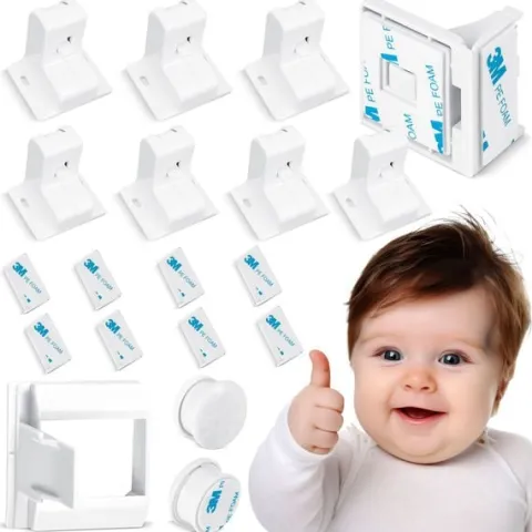 Magnetyczne zabezpieczenie szafek Ricokids 798010 8 szt