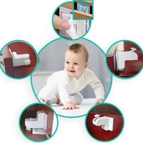 Magnetyczne zabezpieczenie szafek Ricokids 798010 8 szt