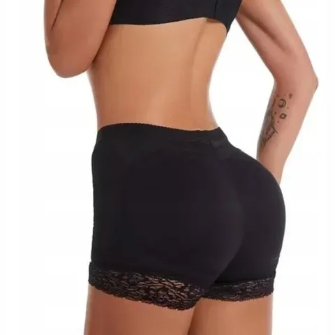 Majtki PUSH UP modelujące z koronką powiększające wyjmowane wkładki