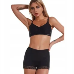 Majtki PUSH UP modelujące z koronką powiększające wyjmowane wkładki