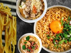 Makaron chiński w stylu Wenzhou pszenny gotowy w 3 min. typu mie Wing Man 454g