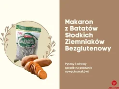 Makaron ze słodkich ziemniaków batatów bezglutenowy nitki sweet potato cienki vermicel glass 500g