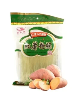Makaron ze słodkich ziemniaków batatów bezglutenowy nitki sweet potato cienki vermicel glass 500g