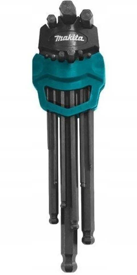 MAKITA B-65894 KLUCZE IMBUSOWE DŁUGIE Z KULKĄ 9szt.