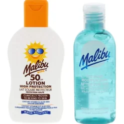 Malibu Kids Balsam Dla Dzieci SPF50 200ml + Żel Po Opalaniu 100ml