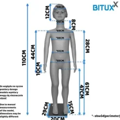 Manekin Wystawowy Dziewczynka 110CM