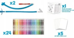 Maped Creativ flamastry dmuchane 24 kolory Blowpen Art zestaw kreatywny