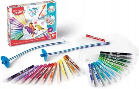 Maped Creativ flamastry dmuchane 24 kolory Blowpen Art zestaw kreatywny
