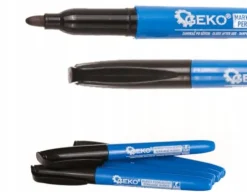 Markery budowlane permanentne GEKO czarne cienkie 5 szt. G29021