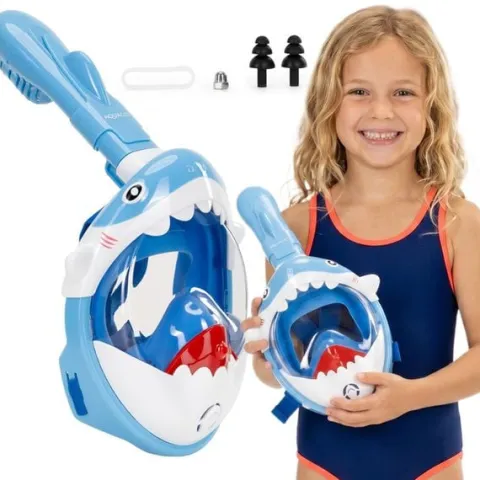 Maska do nurkowania dla dzieci pełnotwarzowa, z rurką, AntiFog, DryTop do snorkelingu