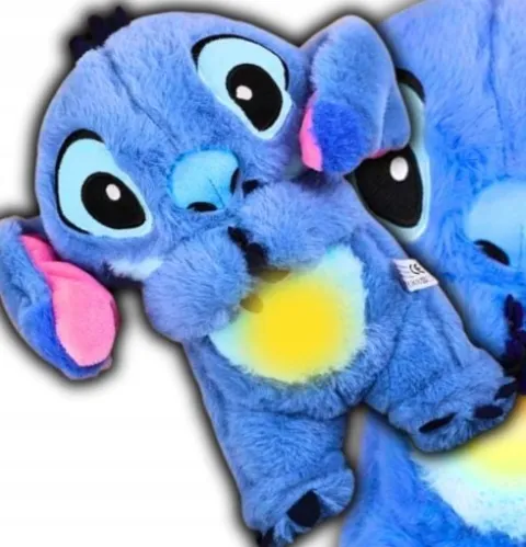 MASKOTKA STITCH MIŚ SZUMIŚ PRZYTULANKA ODDYCHAJĄCA USPOKAJACZ PLUSZAK STICH