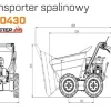 MASTERCUT SFD0430 WOZIDŁO TRANSPORTER BUDOWLANY OGRODOWY WYWROTKA SPALINOWA TACZKA