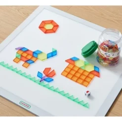 MASTERKIDZ Zestaw Klocki Montessori Tangram Mozaika 140 el.