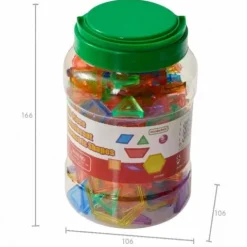 MASTERKIDZ Zestaw Klocki Montessori Tangram Mozaika 140 el.