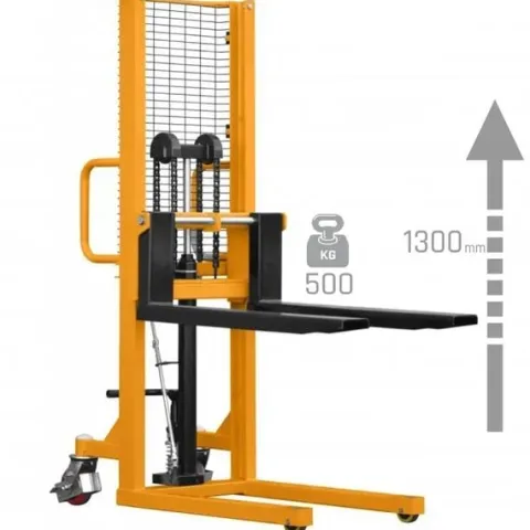 MASZTOWY WÓZEK PALETOWY UDŹWIG 500 KG, PODNOSZENIE 1300 MM CORMAK P513
