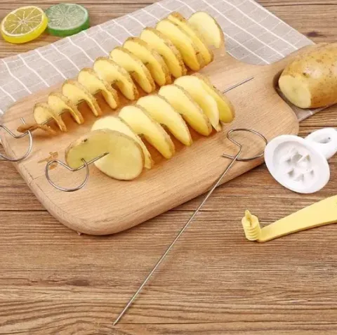 Maszynka do chipsów ziemniaków warzyw spirala krajarka zakręcony ziemniak
