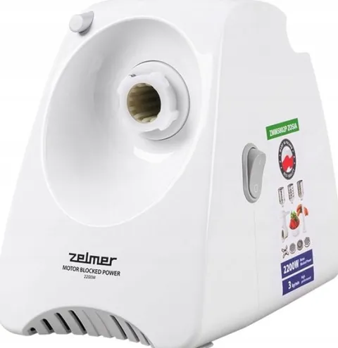 Maszynka do mielenia mięsa elektryczna Zelmer ZMM5801P 2200W 3 kg/min Biały
