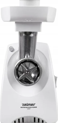 Maszynka do mielenia mięsa elektryczna Zelmer ZMM5801P 2200W 3 kg/min Biały