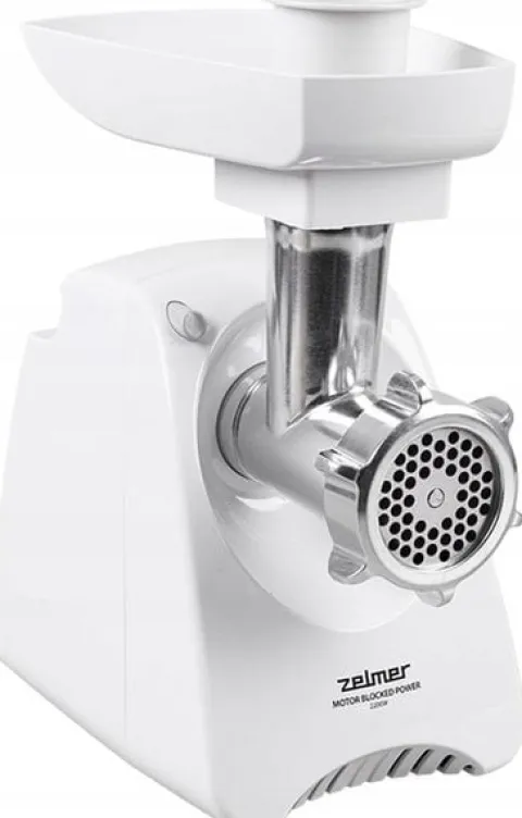 Maszynka do mielenia mięsa elektryczna Zelmer ZMM5801P 2200W 3 kg/min Biały