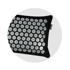 Mata do akupresury z kolcami Neo-Sport NS-903 czarno-srebrna