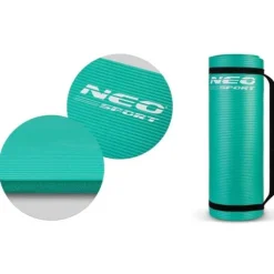 Mata do ćwiczeń gruba 183 x 60 cm Neo-Sport - 192301 turkusowa