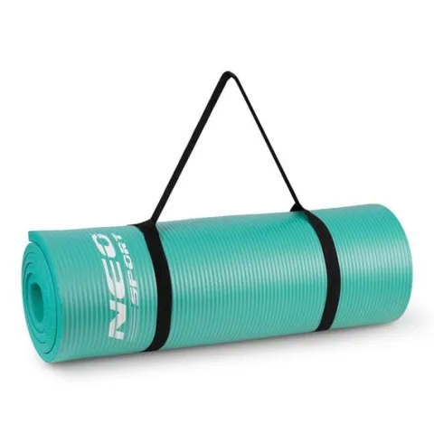 Mata do ćwiczeń gruba 183 x 60 cm Neo-Sport - 192301 turkusowa