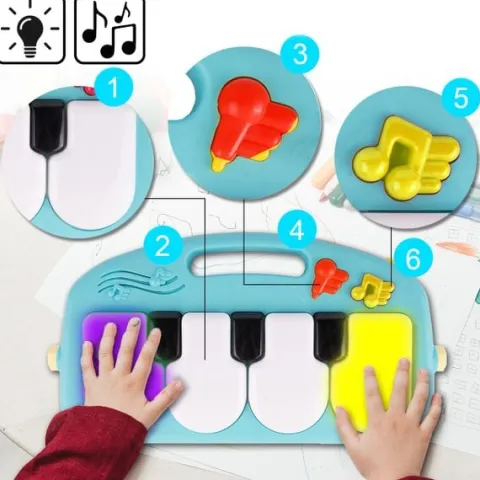 Mata edukacyjna Z Pianinkiem DREAM WORLD