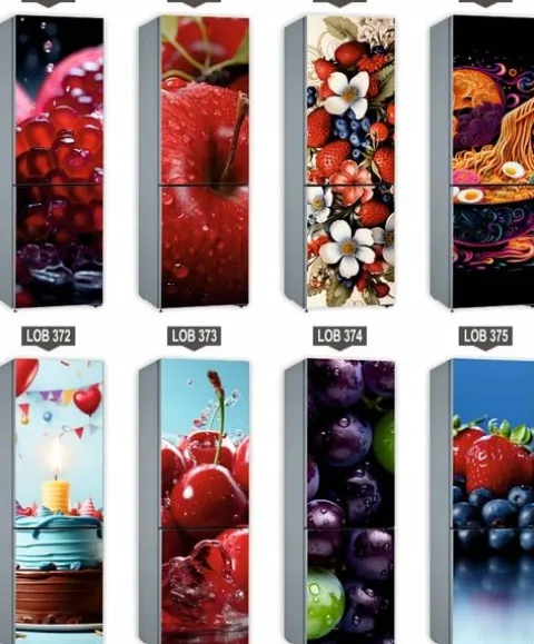 Mata magnetyczna magnes ozdobny na lodówkę 131x61cm KAWA OWOCE JABŁKA