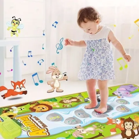 Mata muzyczna dla dzieci dźwiękowa muzyczna taneczna zwierzęta