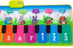 Mata Muzyczna Interaktywna Pianinko z Nagrywaniem ZWIERZĄTKA