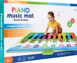 Mata Muzyczna Interaktywna Pianinko z Nagrywaniem ZWIERZĄTKA