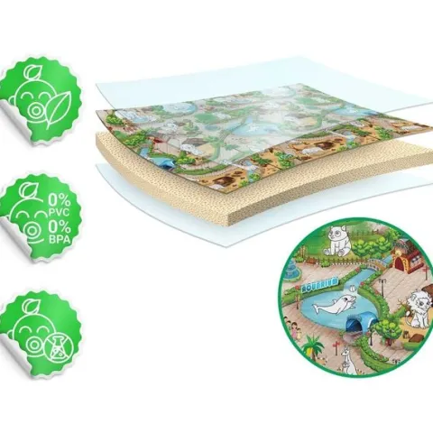 Mata piankowa do kolorowania zwijana 120 x 90 x 0,3 cm Ricokids RK-344