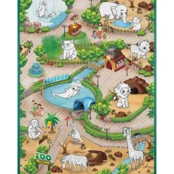 Mata piankowa do kolorowania zwijana 120 x 90 x 0,3 cm Ricokids RK-344