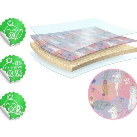 Mata piankowa do kolorowania zwijana 120 x 90 x 0,3 cm Ricokids RK-344