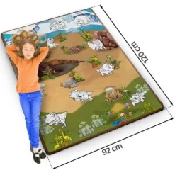 Mata piankowa do kolorowania zwijana 120 x 90 x 0,3 cm Ricokids RK-344
