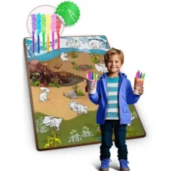 Mata piankowa do kolorowania zwijana 120 x 90 x 0,3 cm Ricokids RK-344