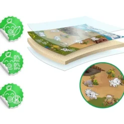 Mata piankowa do kolorowania zwijana 120 x 90 x 0,3 cm Ricokids RK-344