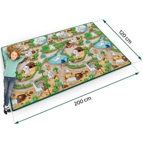 Mata piankowa do kolorowania zwijana 200 x 120 x 0,3 cm Ricokids RK-343