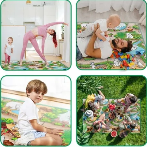Mata piankowa do kolorowania zwijana 200 x 120 x 0,3 cm Ricokids RK-343