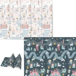 Mata piankowa edukacyjna składana 200 x 150 x 1 cm Nukido NK-341