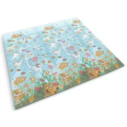 Mata piankowa edukacyjna składana 200 x 180 x 1 cm Nukido NK-340 ocean-safari