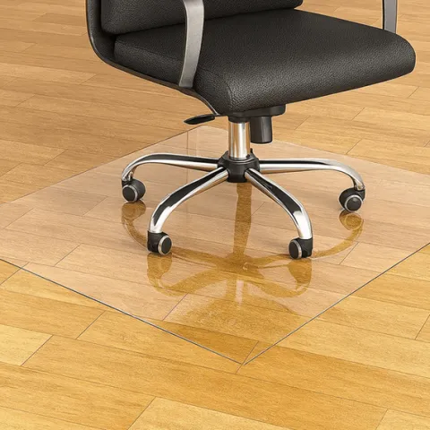 Mata pod krzesło, fotel biurowy 102x125x0,1cm podkładka na biurko transparentna