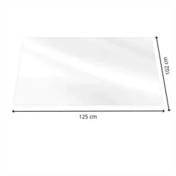 Mata pod krzesło, fotel biurowy 102x125x0,1cm podkładka na biurko transparentna