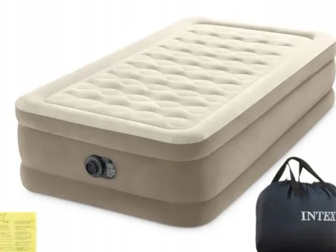 Materac Dmuchany Jednoosobowy Łóżko z Pompką 230V Intex 64426ND MODEL 2024