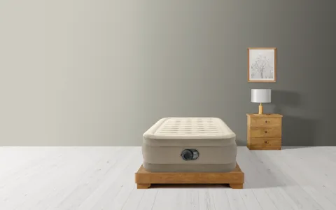 Materac Dmuchany Jednoosobowy Łóżko do Spania z Pompką 230V Intex 64426ND